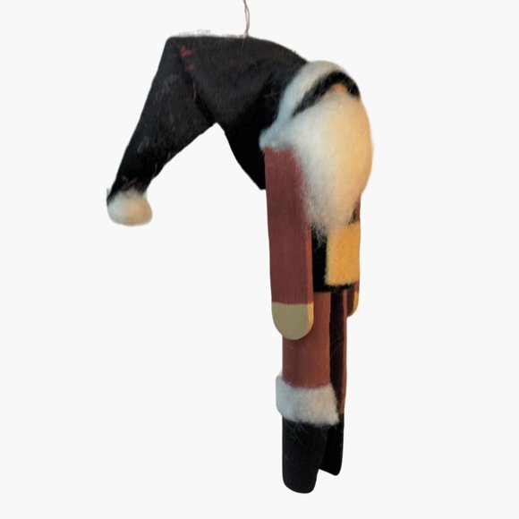 Clothespin Santa Claus Christmas Ornament - Picture 2 of 7